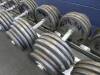 Set of 12 pairs of dumbells, starting at 35lbs upto 115lbs (1910lbs) including 2 level rack Atlantis & (4) 130lbs Dumbells - 3