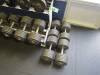 Set of 12 pairs of dumbells, starting at 35lbs upto 115lbs (1910lbs) including 2 level rack Atlantis & (4) 130lbs Dumbells - 5