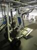Weight Machine w/ free weights, Standup Power Sqat Elie Sports#33 w/ (6) 45lb YRC, (2) 25lb Iron Weider & (2) 5lb YRC - 5