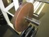 Weight Machine w/ free weights, Standup Power Sqat Elie Sports#33 w/ (6) 45lb YRC, (2) 25lb Iron Weider & (2) 5lb YRC - 13