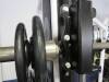 Weight Machine w/ free weights Smith Atlantis, Mod. E-154, w/ (6) 45lb Hampton, (4) 45lb YRC, (2) 25lb YRC, (2) 10lb YRC, (4) 2.5lb YRC - 9