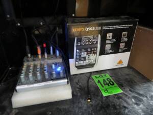 Xenyx Q502 USB, 5-Input, 2-Bus Mixer w/preamp & Compressor, British EQ & USB/Audio Interface