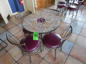 Lot of Table & (4) Chairs