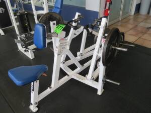 Atlantis Weight Machine w/free weights, Seated Rowing, w/ (4) 45lb Iron Weights Thor, Standard, Hampton & Olympia