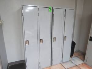 (2) Two Door Full Length Lockers
